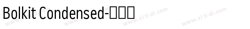 Bolkit Condensed字体转换